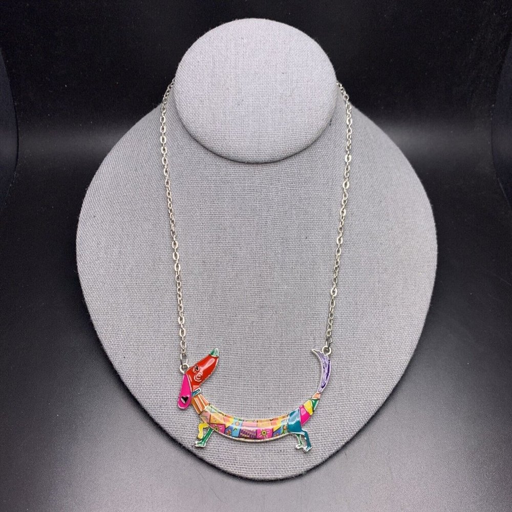 Dachshund Dog Pendant Necklace